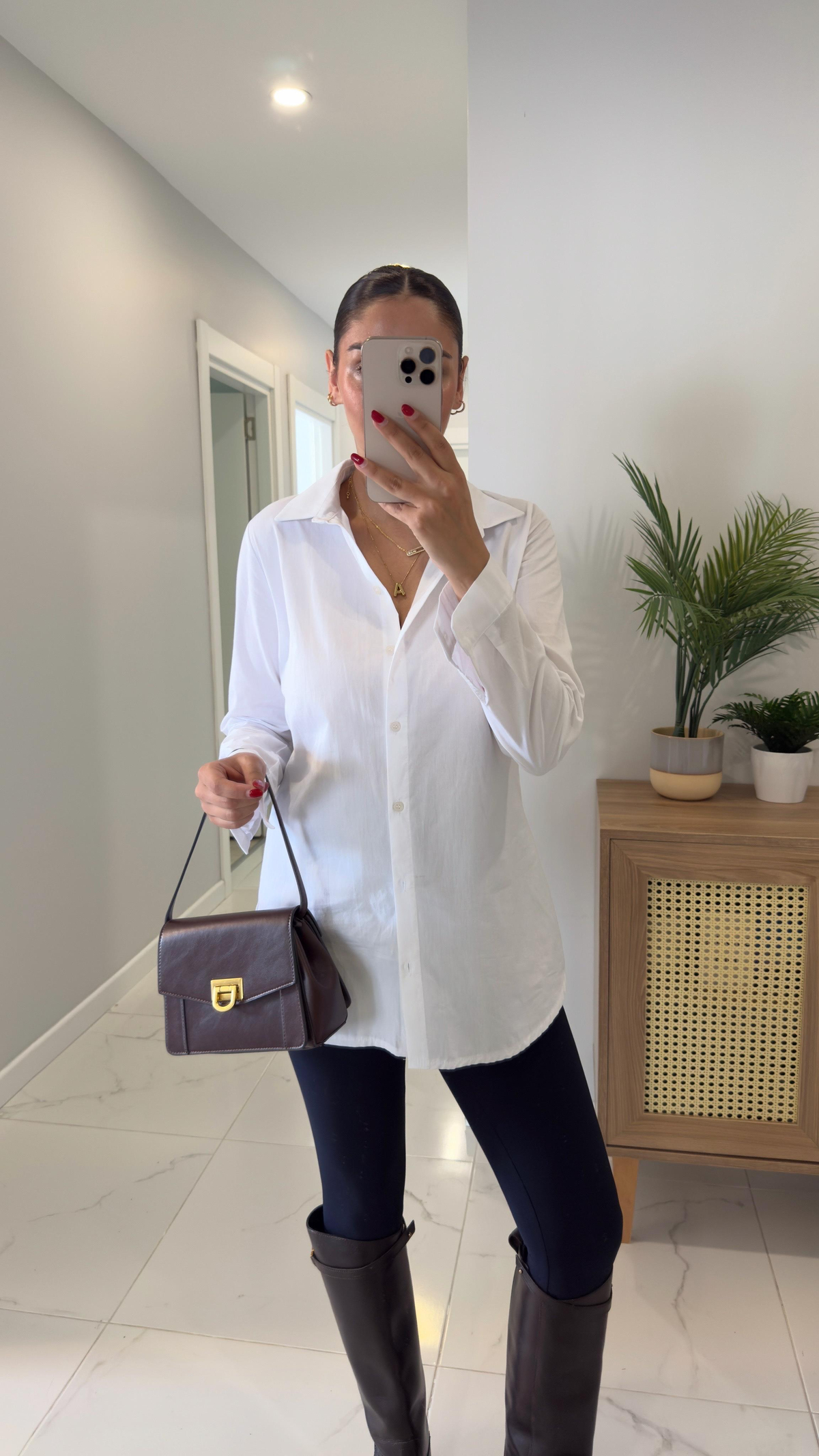 White Buttoned Chemise