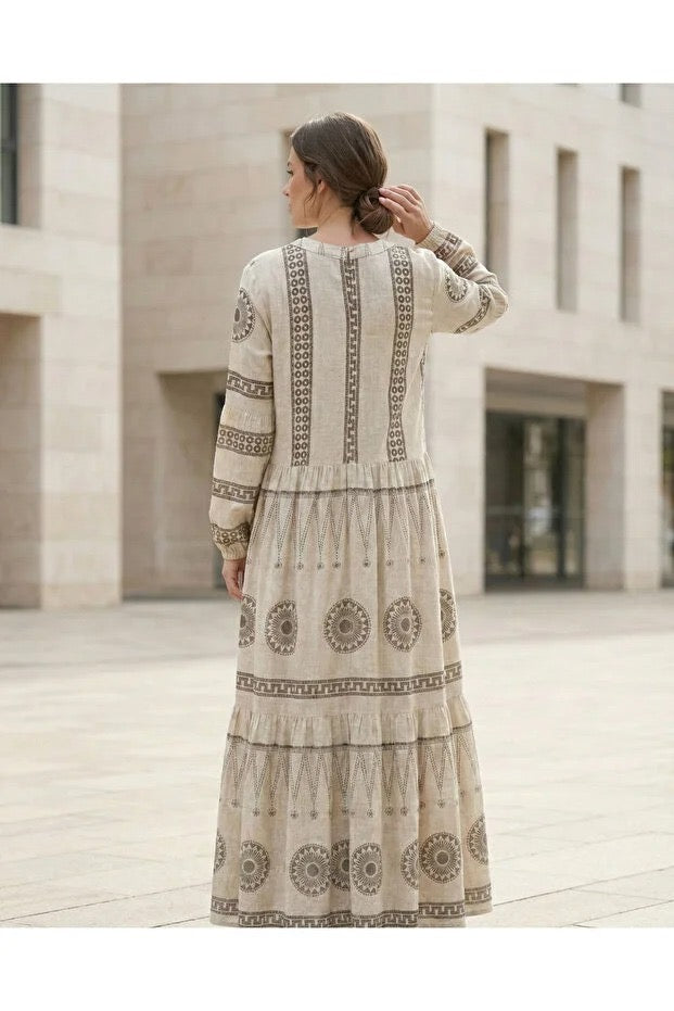 Linen Beige Dress