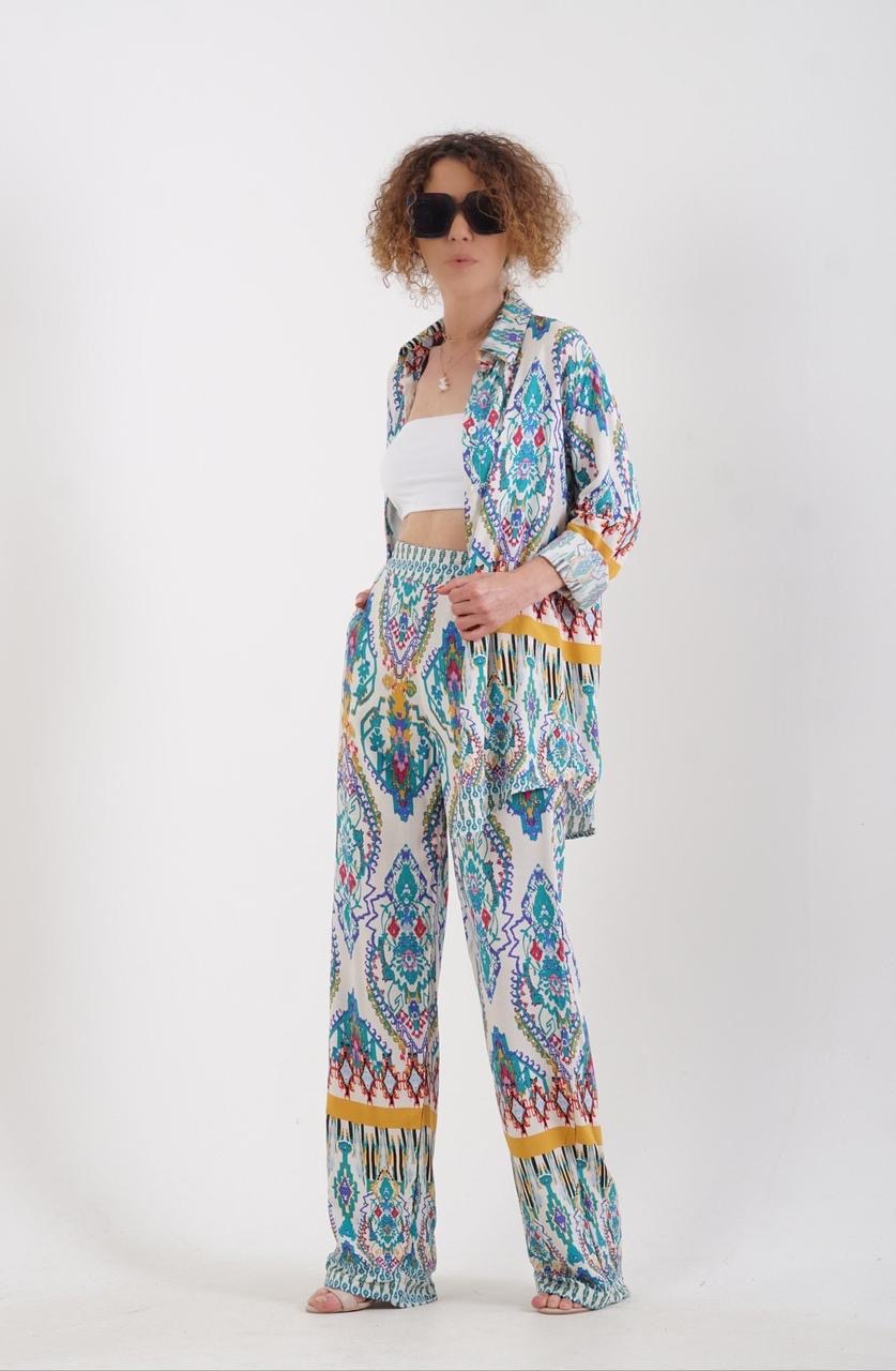 Printed Blue Set