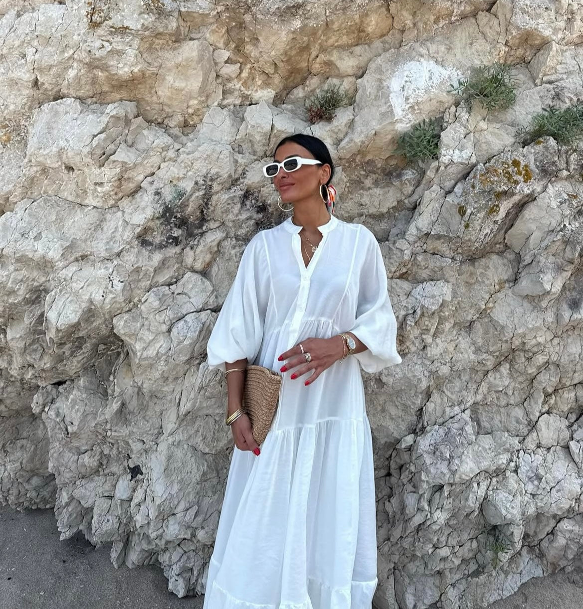 Basic White Dress