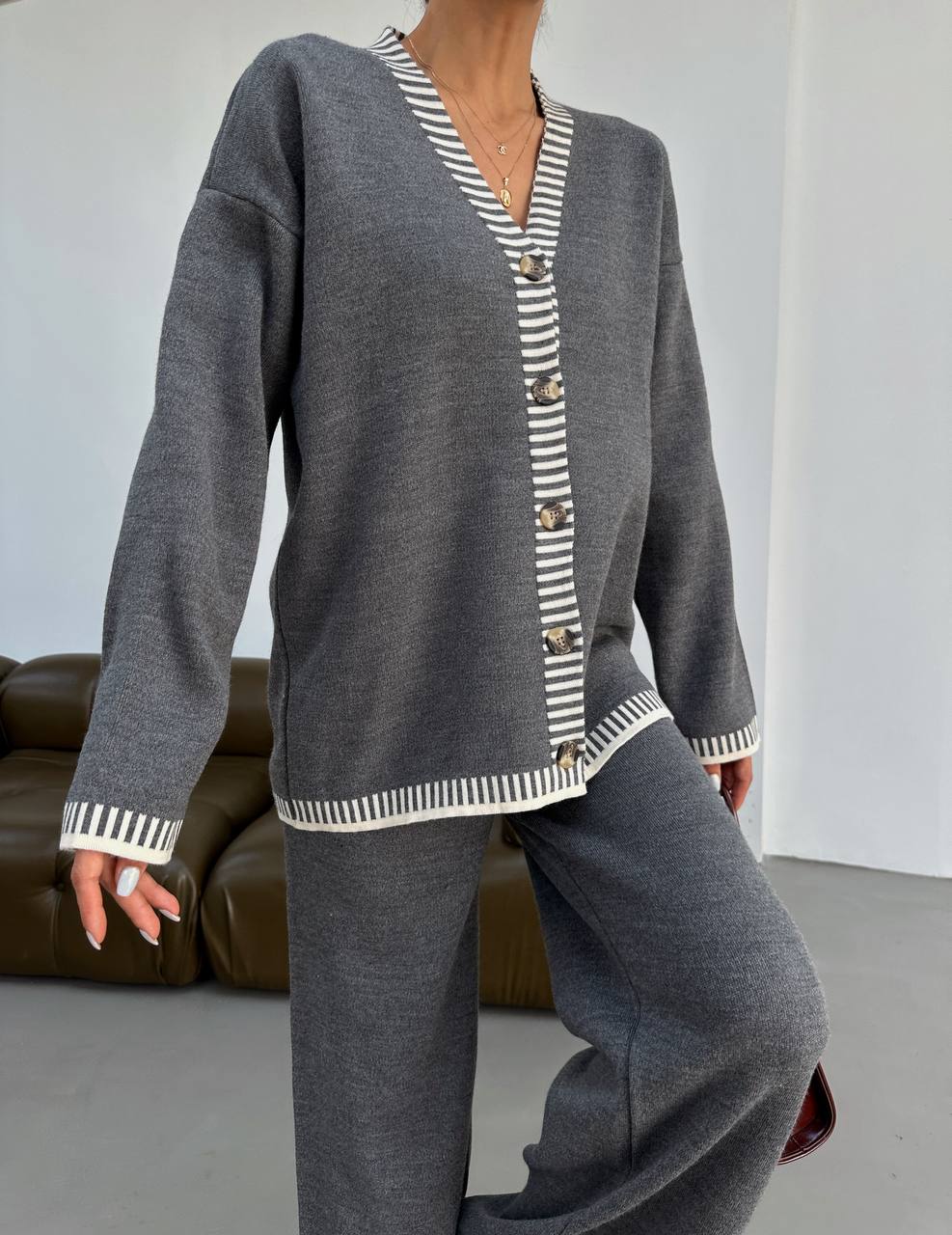 Grey Knit Set