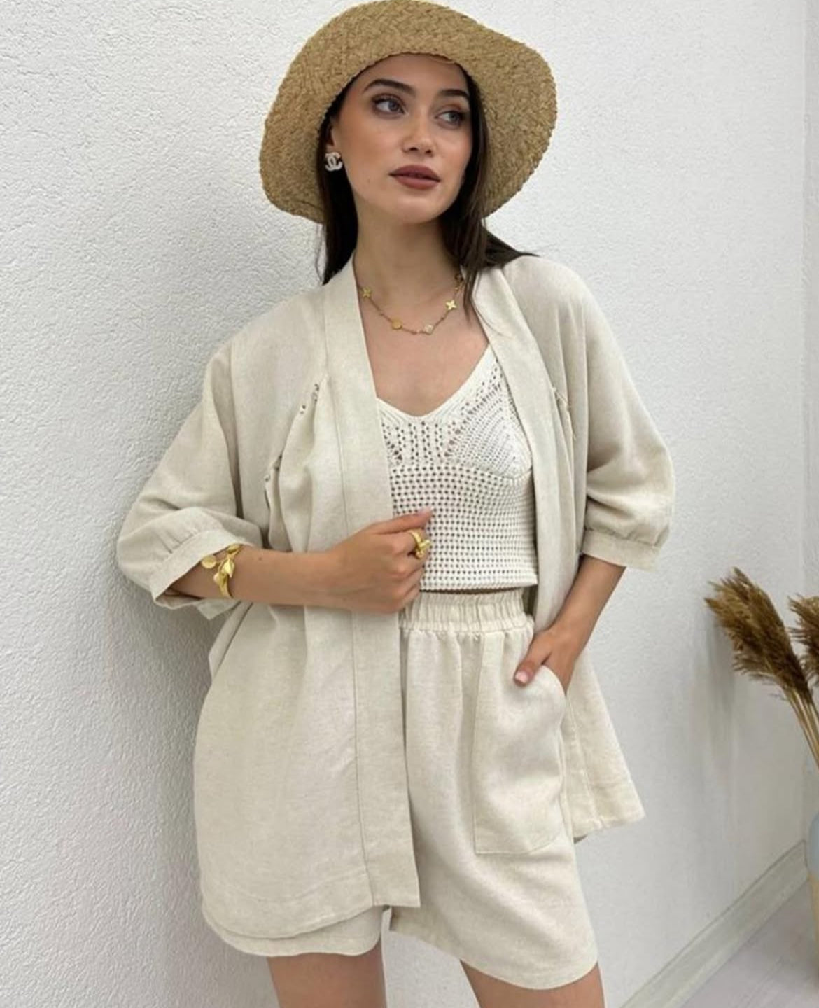 Beige Kimono