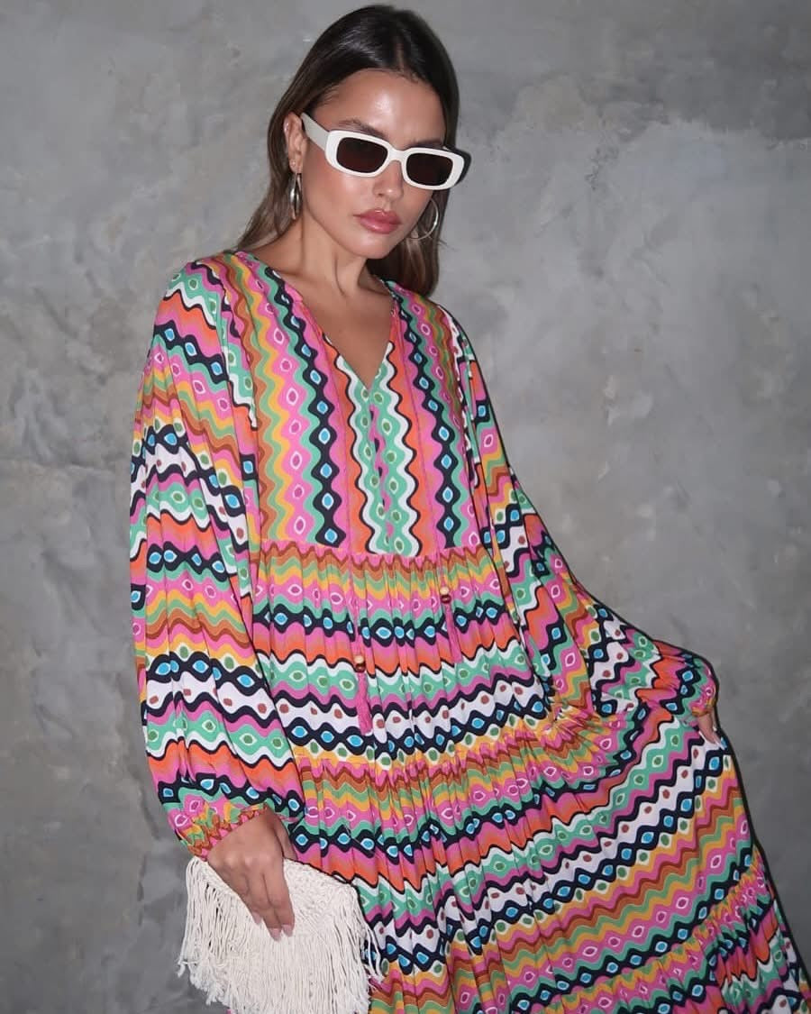 Multicolored Dress (Pre-Order 10 Days)