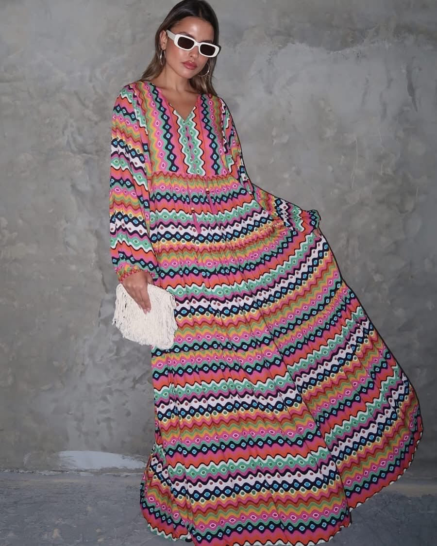 Multicolored Dress (Pre-Order 10 Days)