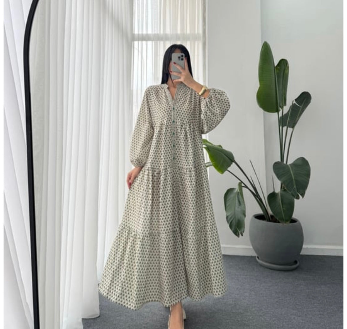 Green Detailed Dress