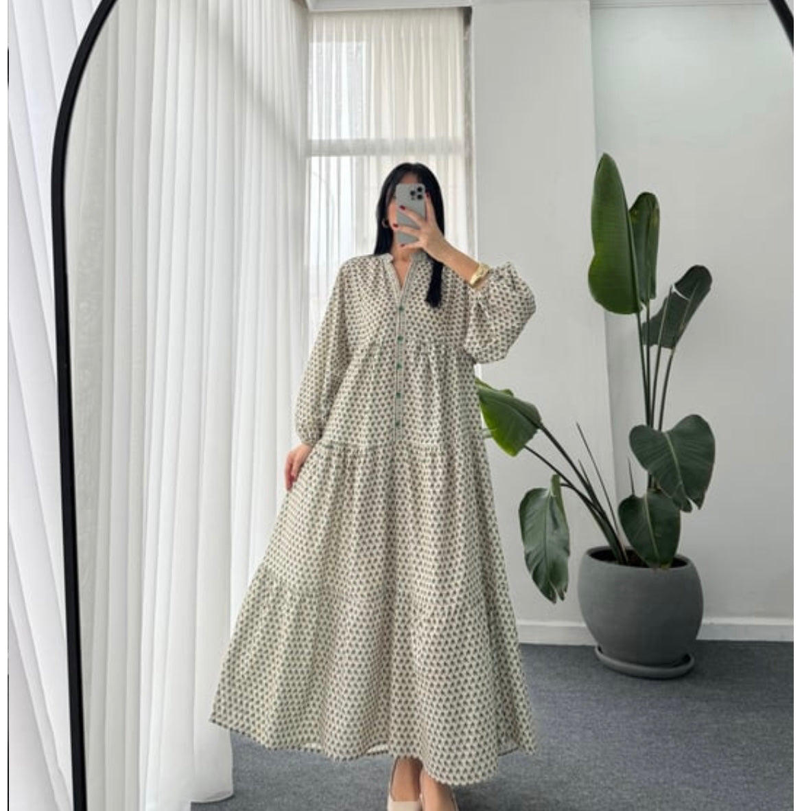 Green Detailed Dress