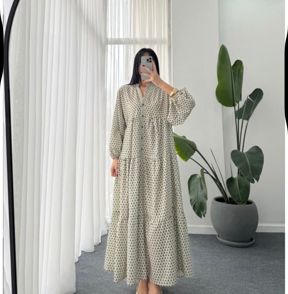 Green Detailed Dress