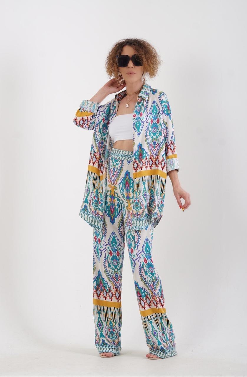 Printed Blue Set