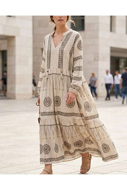 Linen Beige Dress