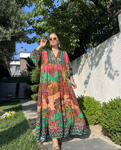Bohemian Leafs Dress