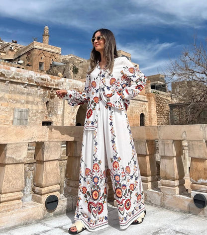 Floral Creamy White Set