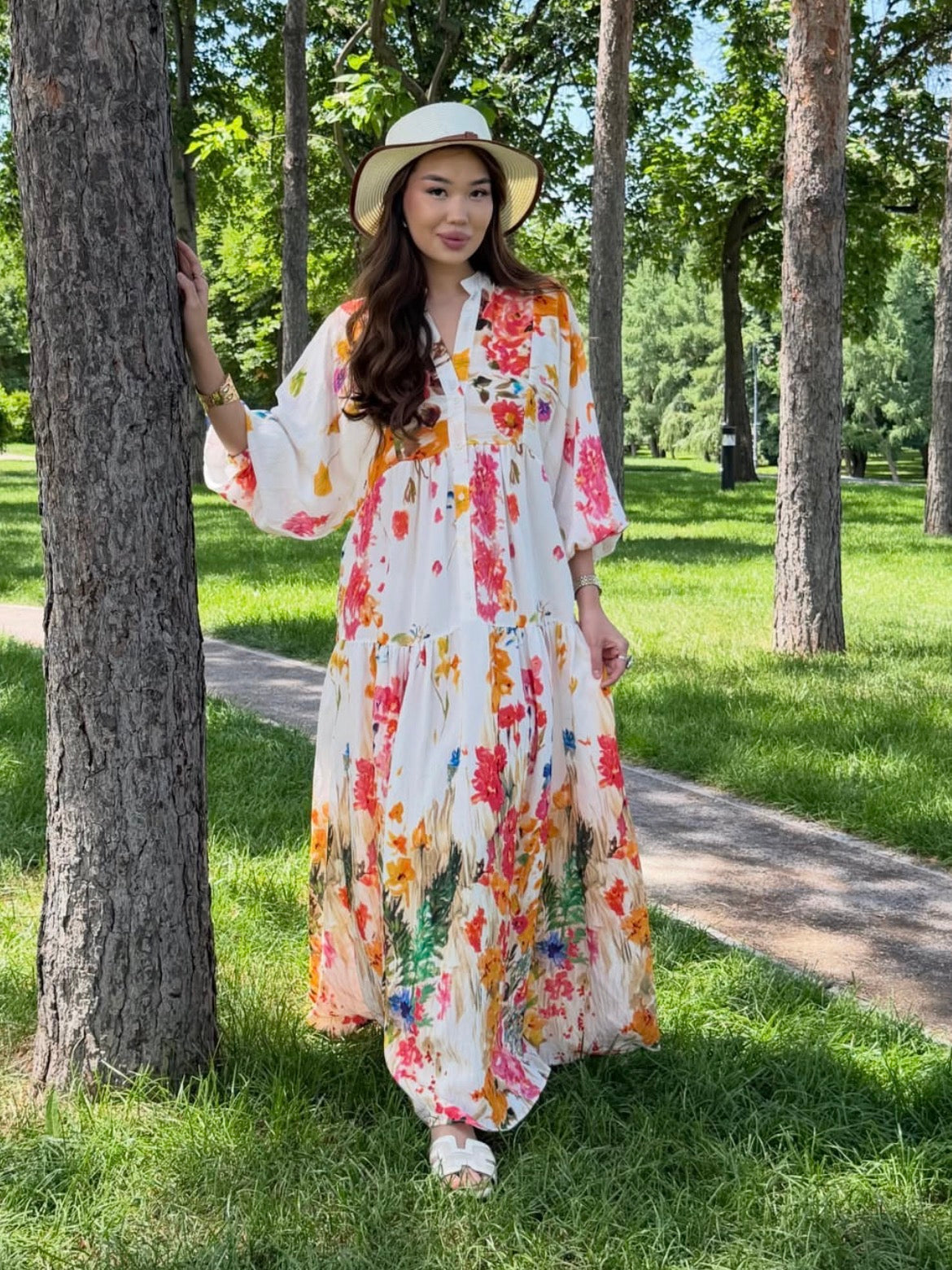 Flori White Dress