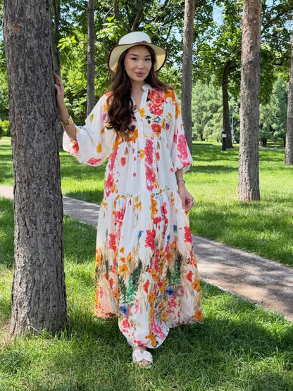 Flori White Dress