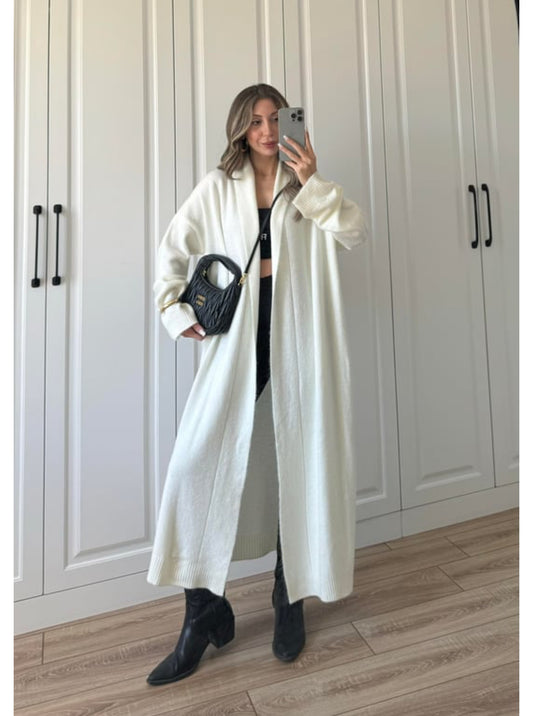 White Triko Cardigan