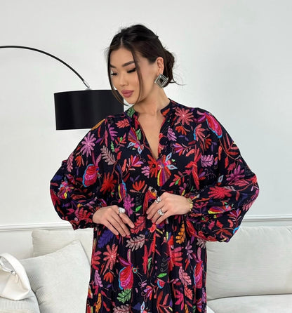 Black Printed Dress