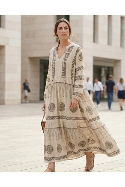 Linen Beige Dress