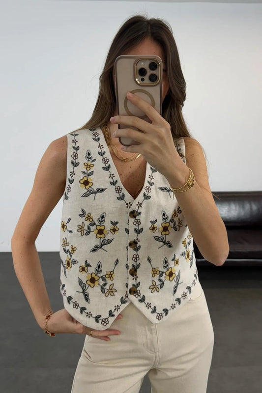 Floral Vest