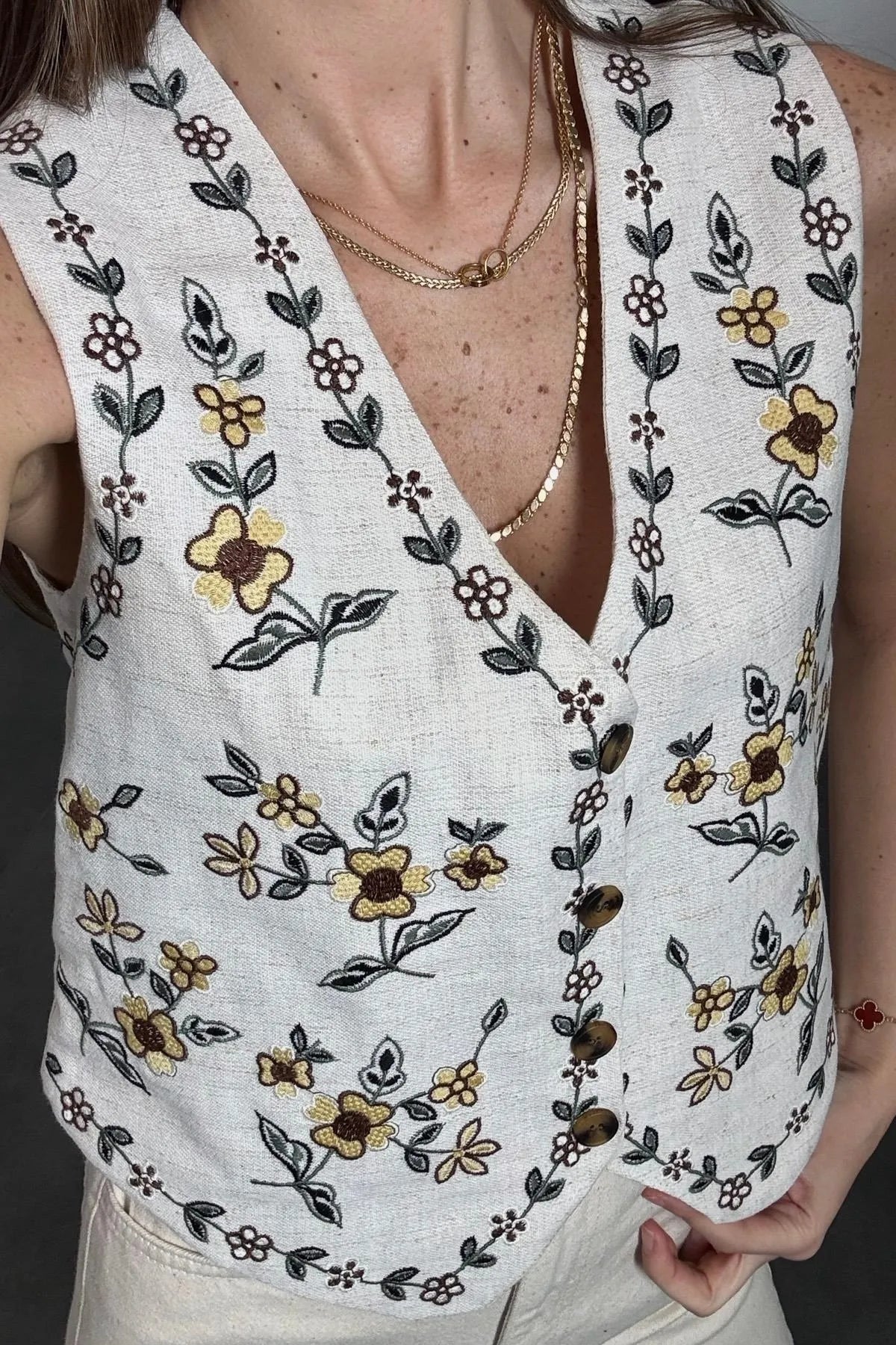 Floral Vest