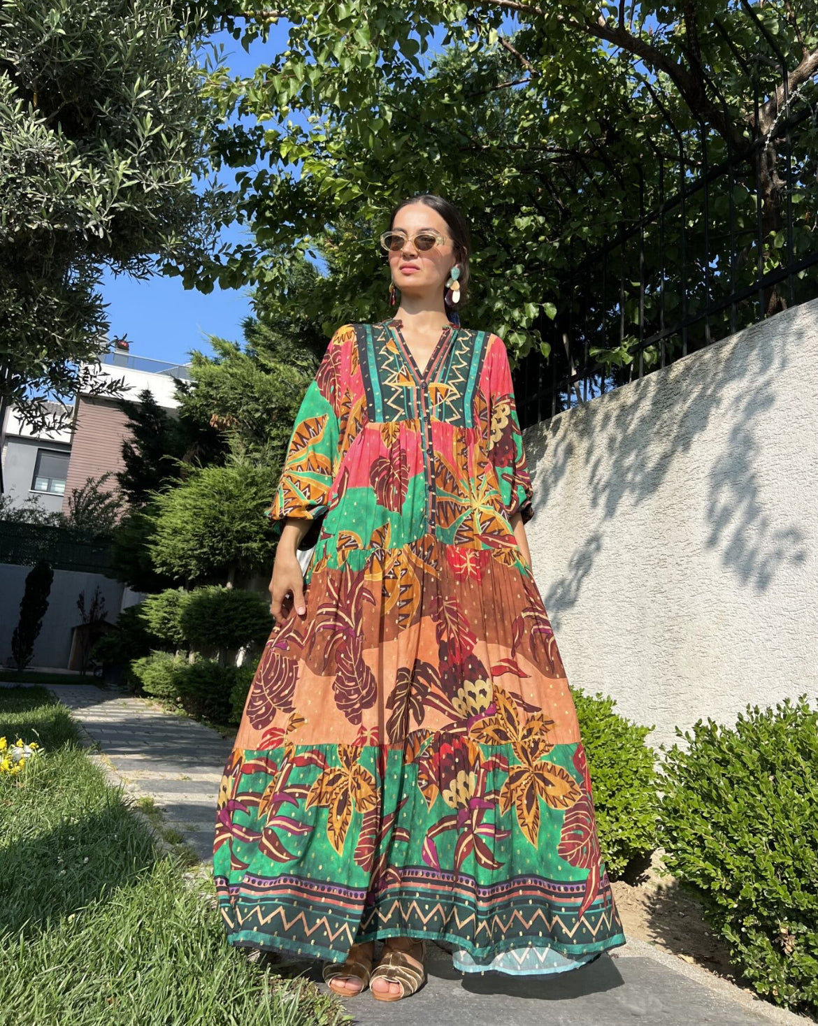 Bohemian Leafs Dress