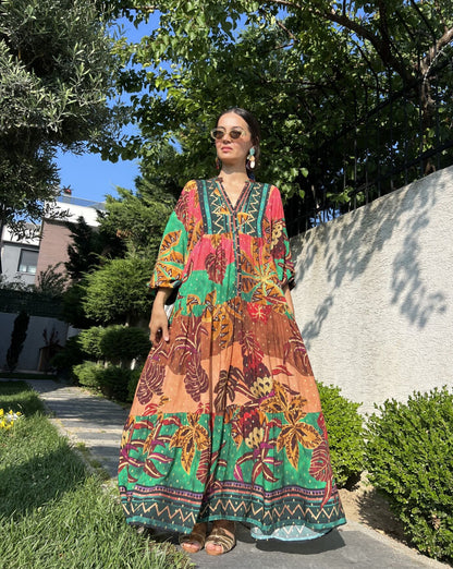 Bohemian Leafs Dress