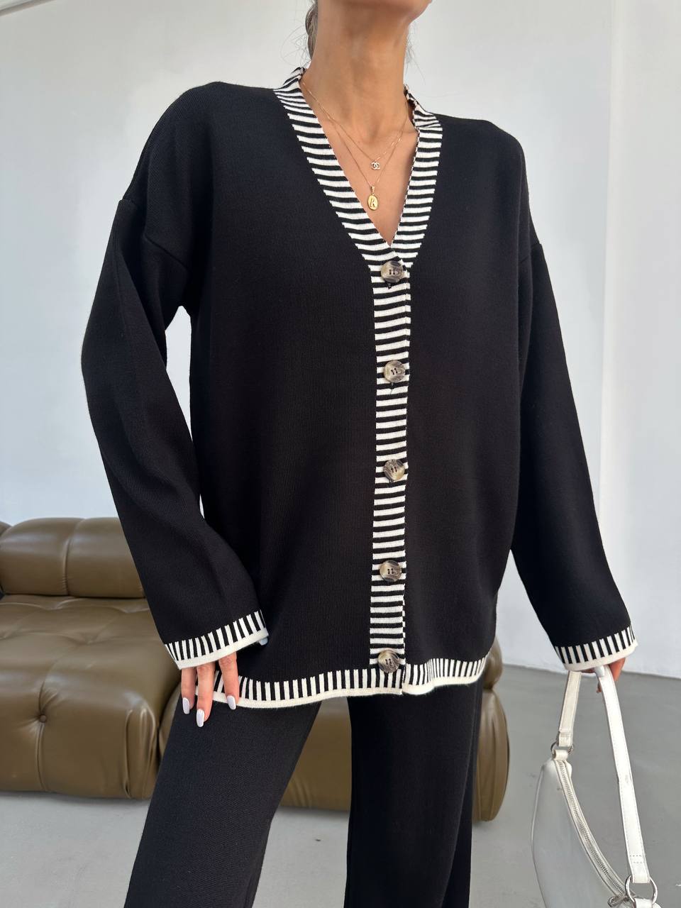 Black Knit Set