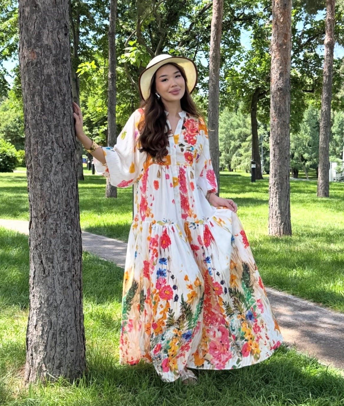 Flori White Dress