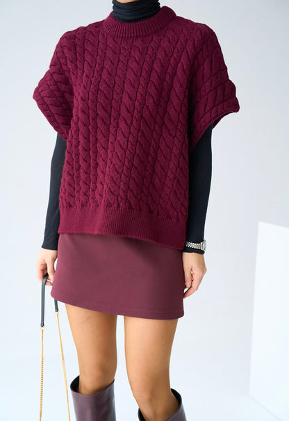 Burgundy Vest