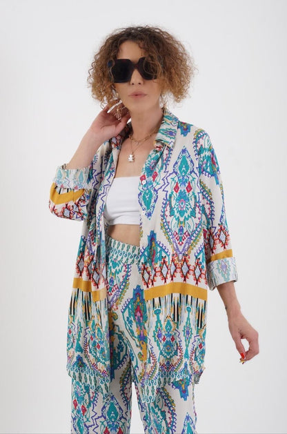 Printed Blue Set