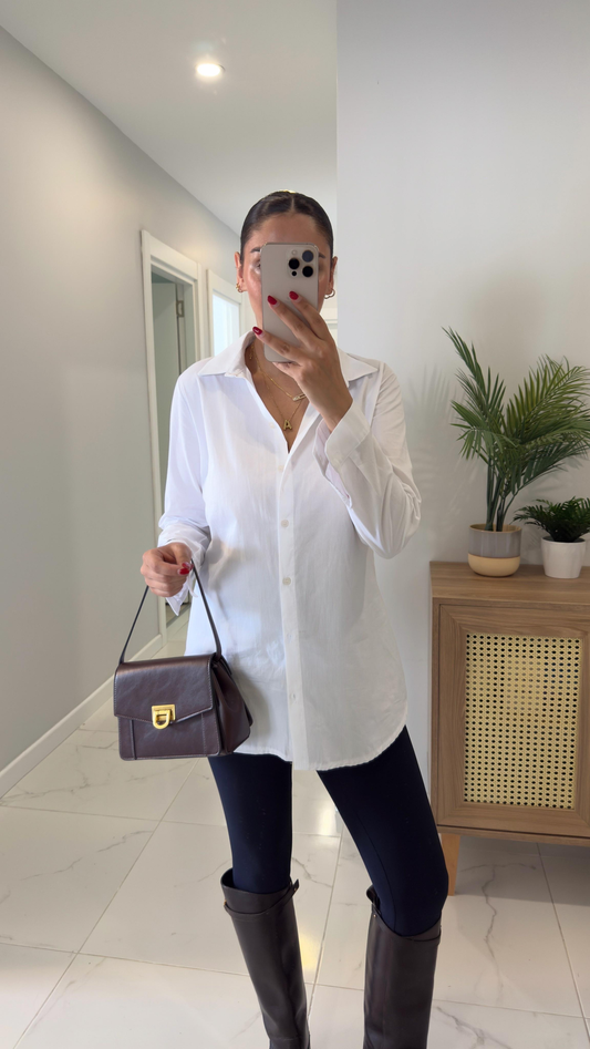 White Buttoned Chemise