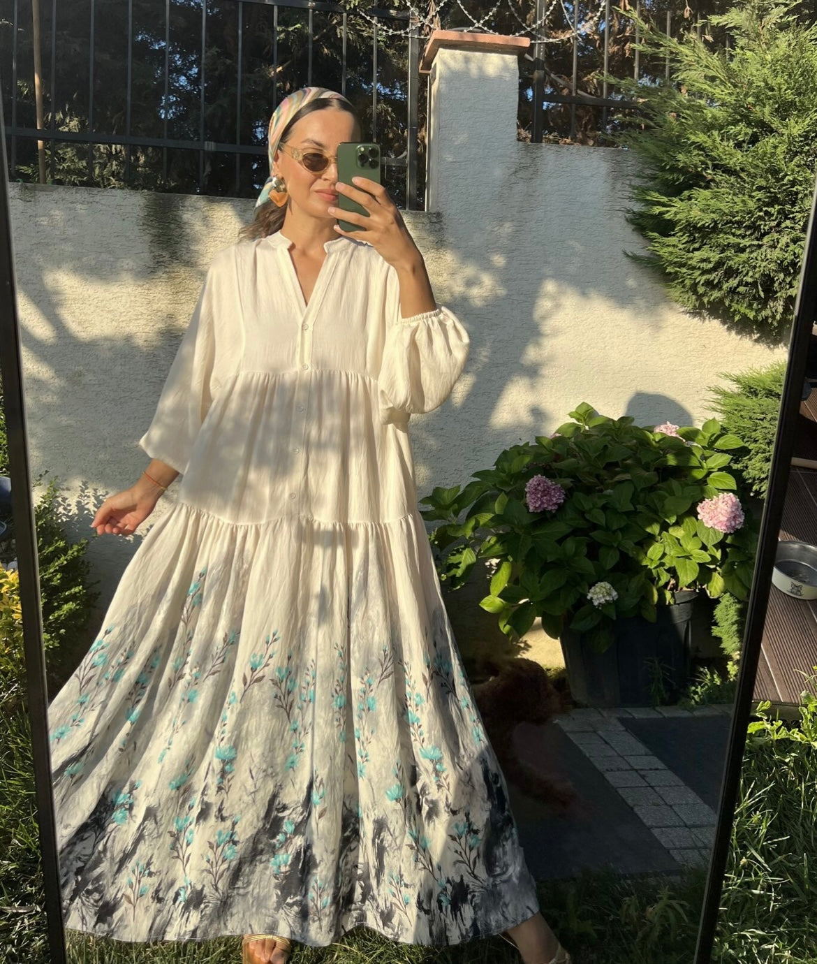 White Flowy Dress