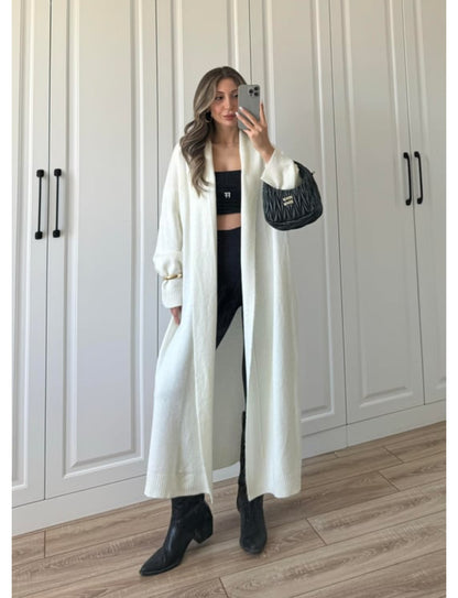 White Triko Cardigan