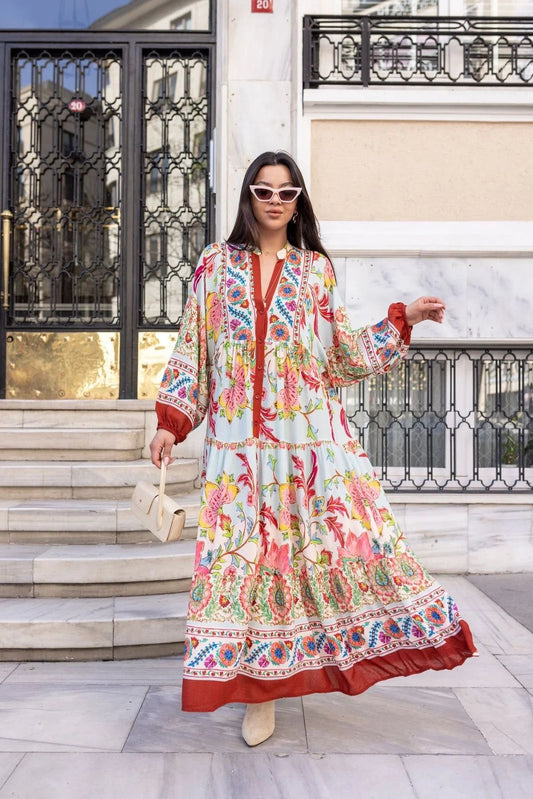 Bohemian Multicolored Dress