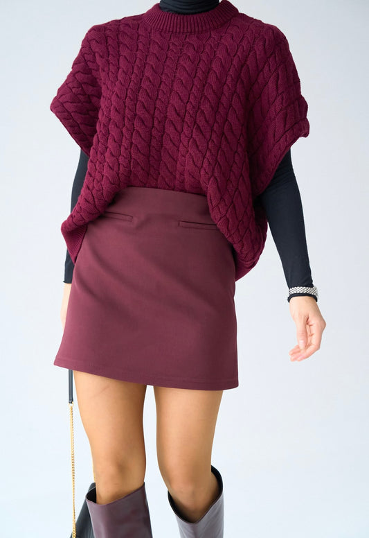 Burgundy Vest