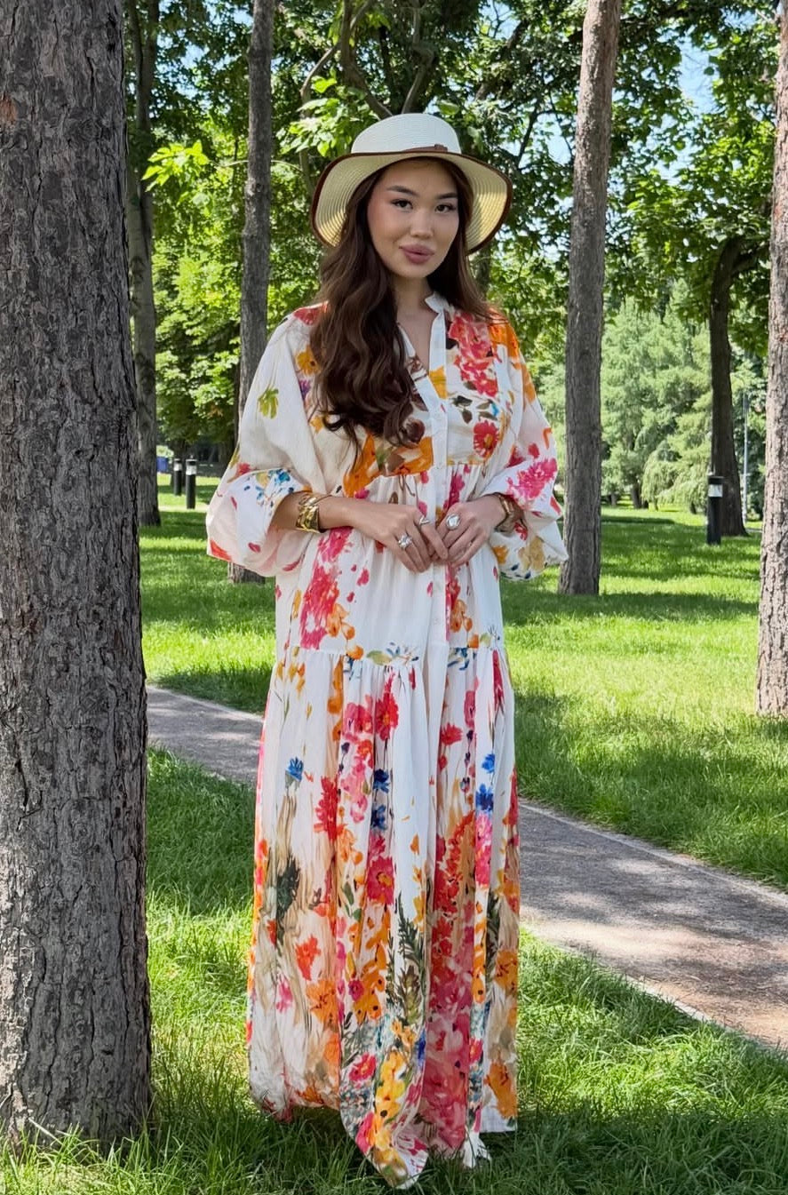 Flori White Dress