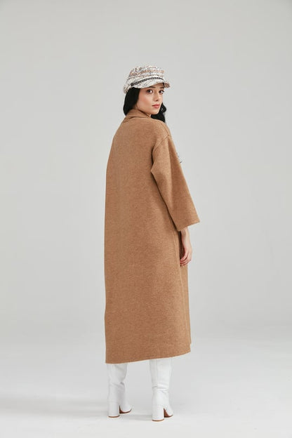 Camel Long Cardigan