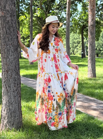Flori White Dress