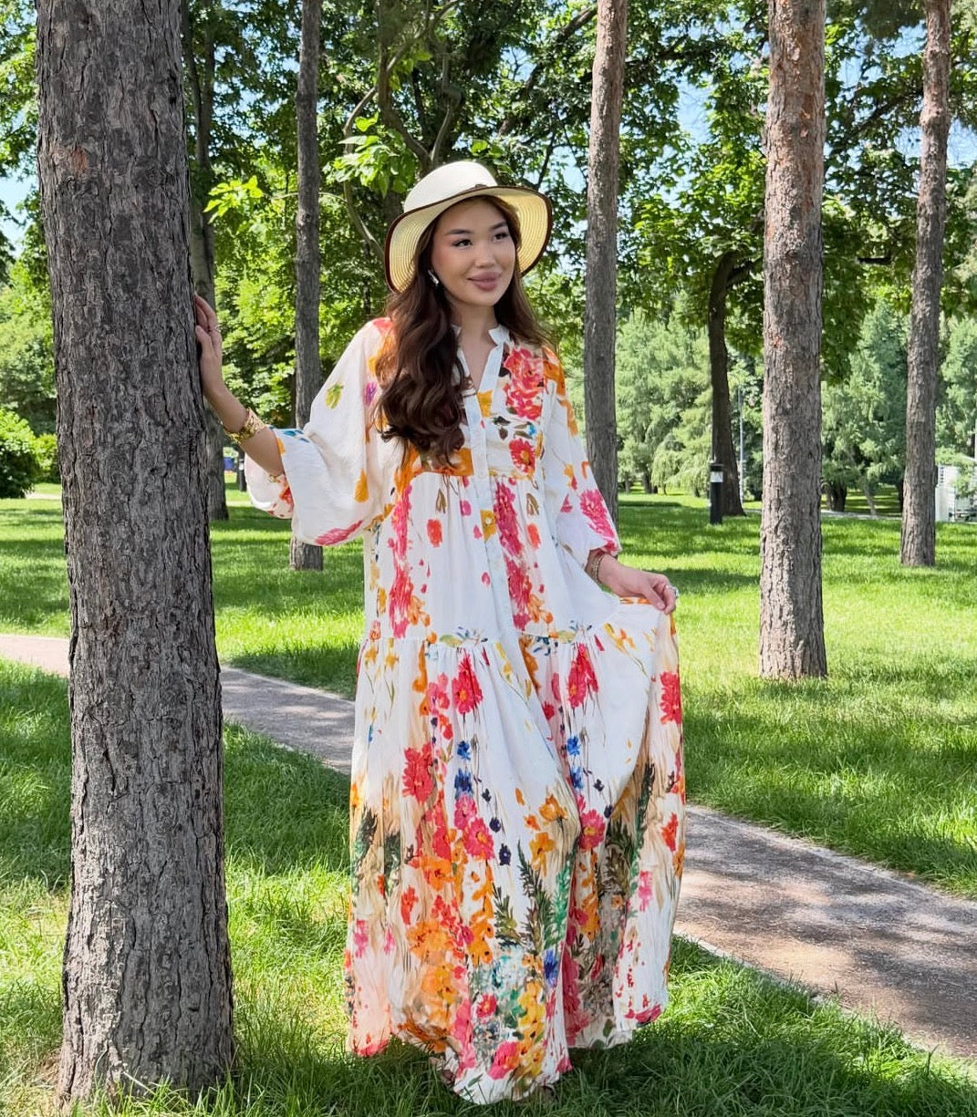 Flori White Dress