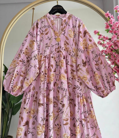 Pink Printed Dress