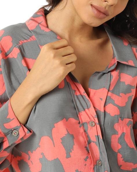 Grey x Red Buttoned Shirt