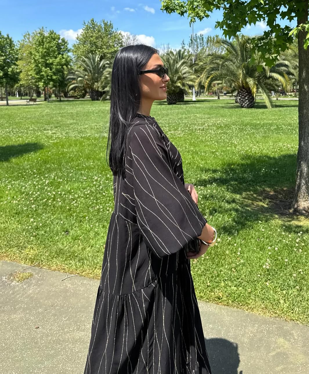 Black Printed Dress