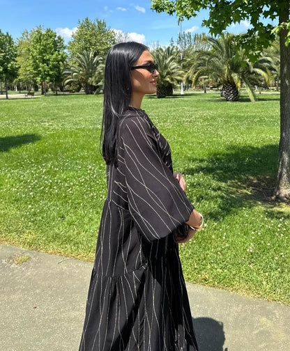 Black Printed Dress