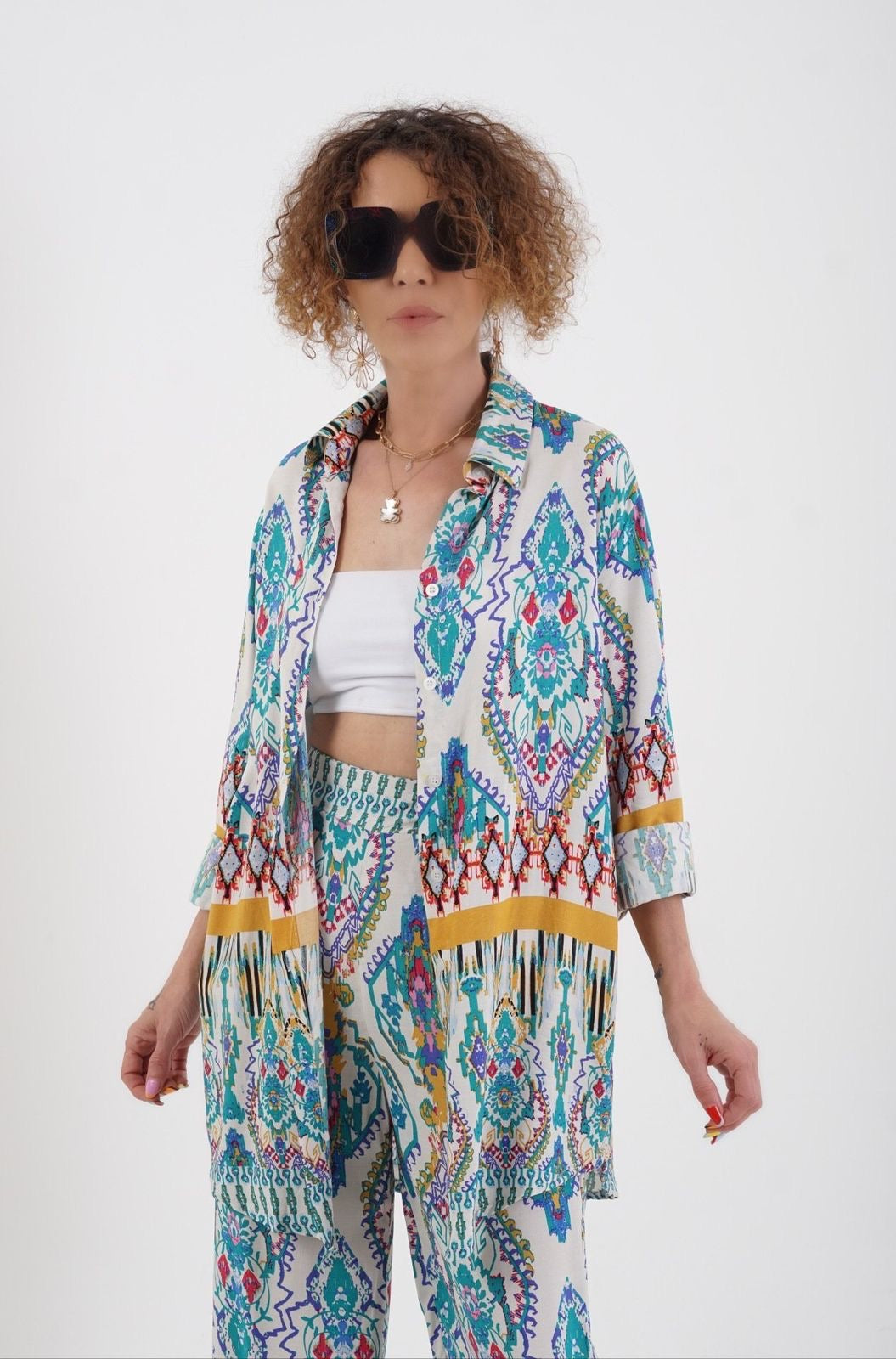 Printed Blue Set