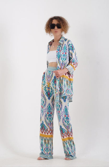 Printed Blue Set