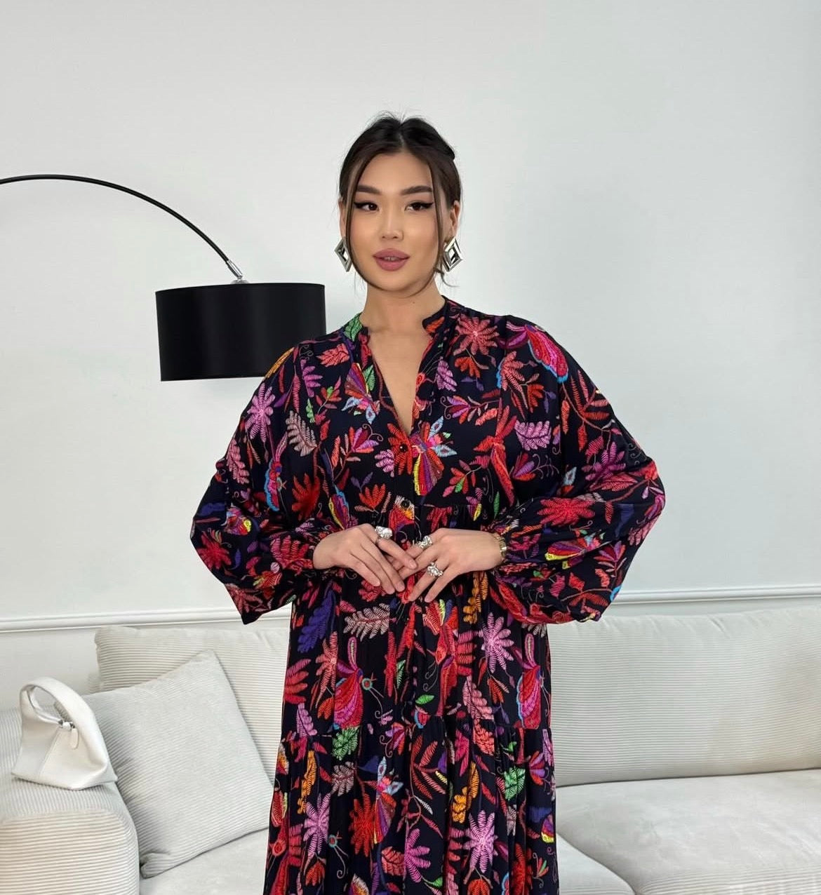 Black Printed Dress