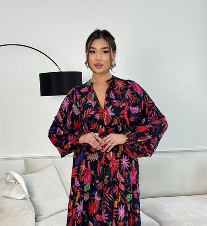 Black Printed Dress