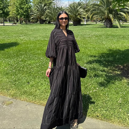Black Printed Dress