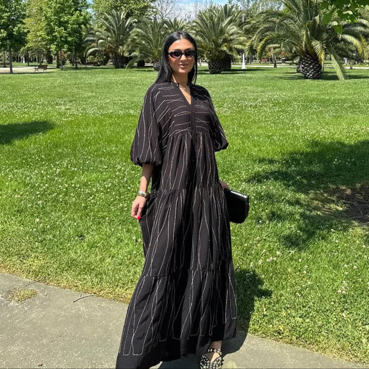 Black Printed Dress