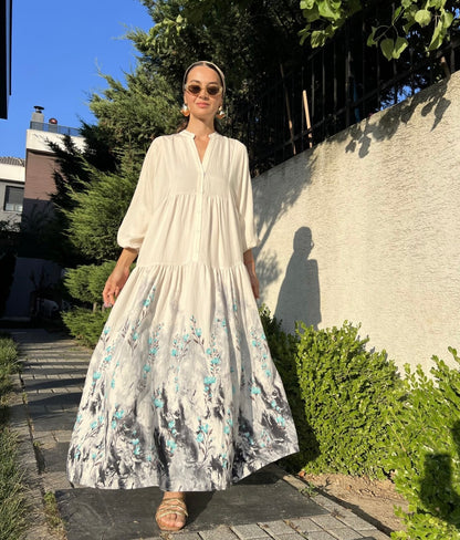 White Flowy Dress