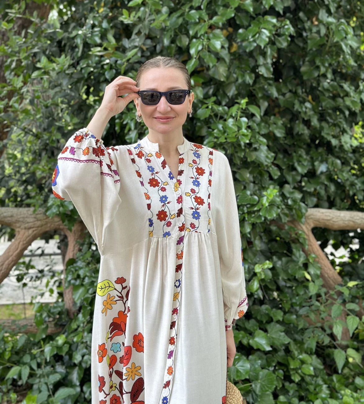 Off-white Blossom Dress