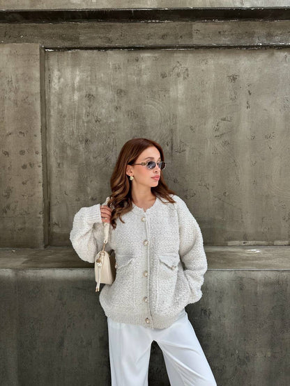 Chic Buttoned Cardigan